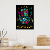 Groovy Hamsa Poster (Keuken)