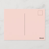 Groovy Hand Drawn Lettering Save the Date Briefkaart (Achterkant)