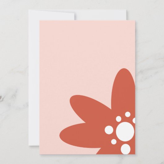 Groovy Hand Drawn Lettering Save the Date Kaart (Achterkant)