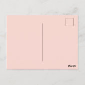 Groovy handgetekende lettering save the date briefkaart (Achterkant)