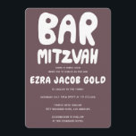 Groovy Handlettering Custom Bar Mitzvah Bourgogne Kaart<br><div class="desc">Perfecte kaart om een bar mitswa aan te kondigen! Hand gemaakte kunst voor u met handlettering aan de voor- en achterkant! VOLLEDIG ! Klik op "Personaliseren" hierboven om de tekst te bewerken. Klik op "bewerken met ontwerpgereedschap" om de lettertypen, kleuren en plaatsingen aan te passen en om het ontwerp aan...</div>