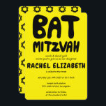 Groovy Handlettering Custom Bat Mitzvah Bold Stars Kaart<br><div class="desc">Perfecte kaart om een vleermuis mitswa aan te kondigen! Hand gemaakte kunst voor u met handlettering aan de voorkant en een patroon aan de achterkant! VOLLEDIG ! Klik op "Personaliseren" hierboven om de tekst te bewerken. Klik op "bewerken met ontwerpgereedschap" om de lettertypen, kleuren en plaatsingen aan te passen en...</div>