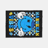 Groovy Hanukkah Vibes Chanukah Pajama Happy Hanukk Fleece Deken (Voorkant (Horizontaal))