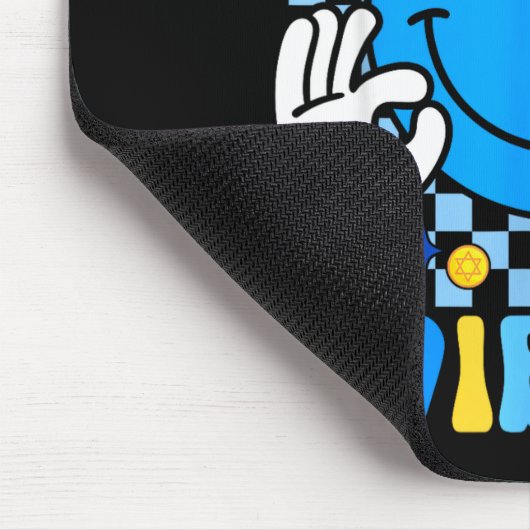 Groovy Hanukkah Vibes Chanukah Pajama Happy Hanukk Muismat (Hoek)