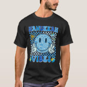 Groovy Hanukkah Vibes Chanukah Pajama Happy Hanukk T-shirt (Voorkant)