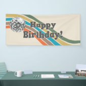 Groovy Happy Birthday Banner (Beurs)