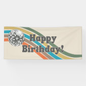 Groovy Happy Birthday Banner (Horizontaal)