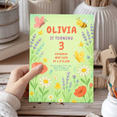 Groovy Happy Birthday Party voor meisjes Kaart