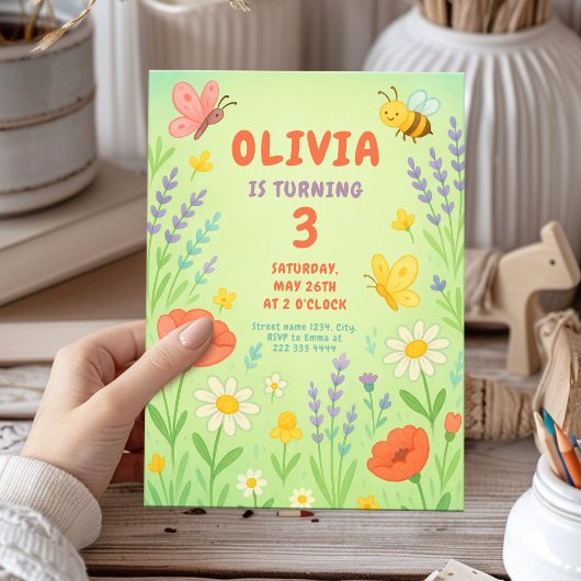 Groovy Happy Birthday Party voor meisjes Kaart