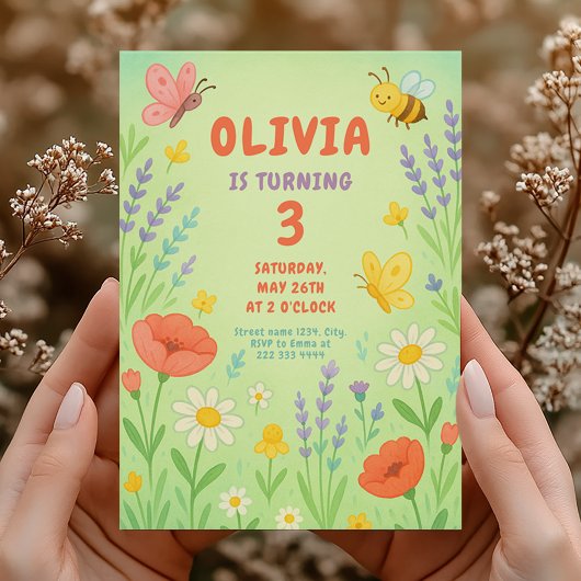 Groovy Happy Birthday Party voor meisjes Kaart