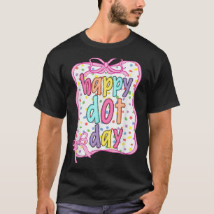 Groovy Happy Dot Day Kleurrijke Polka Dot Kinder J T-shirt