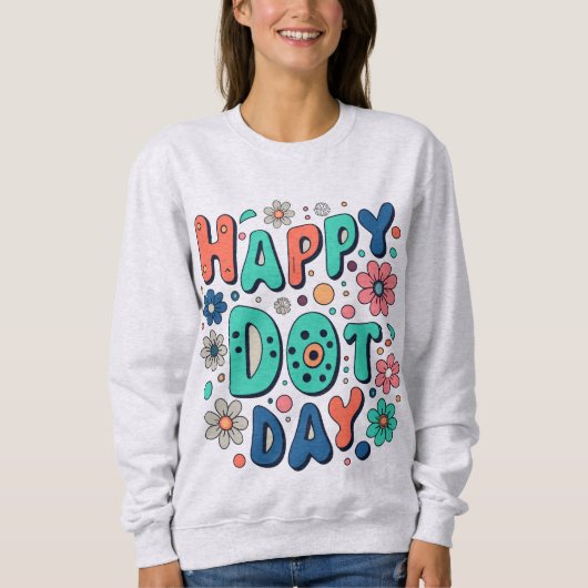 Groovy Happy Dot Day Trui (Voorkant)