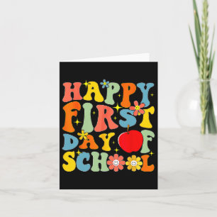 Groovy Happy eerste schooldag Byck naar school Kaart