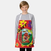 Groovy Happy Guitar Beer All Over Print Schort (Gedragen)