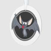 Groovy Happy Halloween Bat Ornament (voorkant)