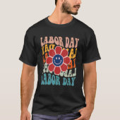 Groovy Happy Labour Day American Labour Day Smile  T-shirt (Voorkant)