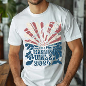 Groovy Harris en Walz 2024 Amerikaanse vlag T-shirt