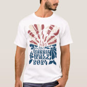 Groovy Harris en Walz 2024 Amerikaanse vlag T-shirt (Voorkant)