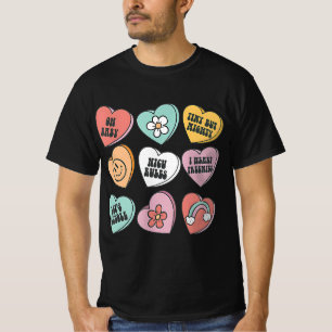 Groovy Hart Snoep NICU Verpleegkundige Valentijnsd T-shirt