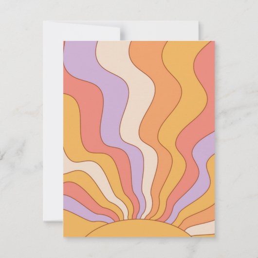 Groovy - Hartelijk dank - Kaart | Retro bedankt ka (Achterkant)