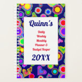 Groovy Harten en Bloemen Planner (Voorkant)