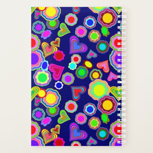 Groovy Harten en Bloemen Planner (Achterkant)