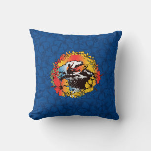 Groovy Hawaïaanse Surfer Jaren '60 Retro Grafische Kussen