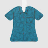 Groovy Hawaiian Surfer 1960 Retro Aloha Shirt Ornament (voorkant)