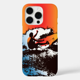 Groovy Hawaiian Surfer 1960 Retro Graphic Red iPhone 16 Pro Hoesje