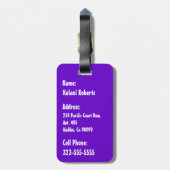 Groovy Hawaiian Surfer 1960's Retro Graphic Bagagelabel (Achterkant verticaal)