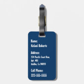 Groovy Hawaiian Surfer 1960's Retro Graphic Bagagelabel (Achterkant verticaal)