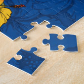 Groovy Hawaiian Surfer 1960s Retro Graphic Legpuzzel (Zijkant)