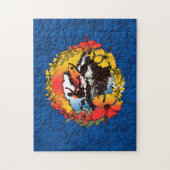 Groovy Hawaiian Surfer 1960s Retro Graphic Legpuzzel (Verticaal)