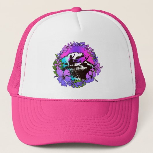 Groovy Hawaiian Surfer 1960's Retro Graphic Pet (Voorkant)