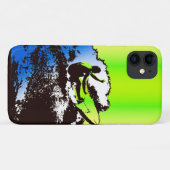 Groovy Hawaiian Surfer 1960's Retro - Limoen Case-Mate iPhone Case (Achterkant (horizontaal))