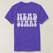 Groovy Head start terug naar school - kindertijd E T-shirt (Design voorkant)