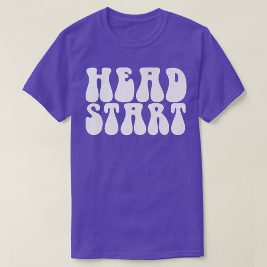 Groovy Head start terug naar school - kindertijd E T-shirt (Design voorkant)