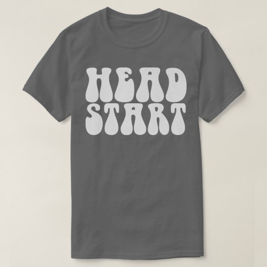 Groovy Head start terug naar school - kindertijd E T-shirt (Design voorkant)