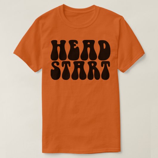 Groovy Head start terug naar school - kindertijd E T-shirt (Design voorkant)