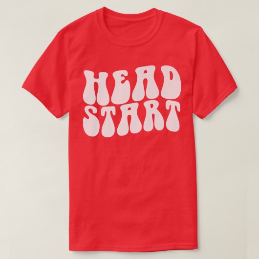 Groovy Head start terug naar school - kindertijd E T-shirt (Design voorkant)