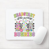 Groovy headstart van de zoetste konijntjes luipaar muismat (Met muis)