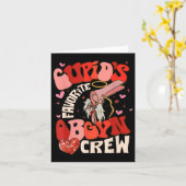 Groovy Heart Disco Cupids Favoriete Obgyn Crew Val Kaart (Gele Bloem)