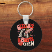Groovy Heart Disco Cupids Favoriete Obgyn Crew Val Sleutelhanger (Voorkant)
