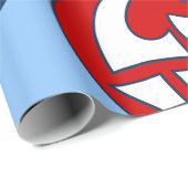 Groovy Heart Love valentijn jaren zestig Cadeaupapier (Rol Hoek)