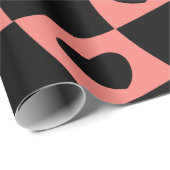 Groovy Heart Shape Checkerboard, Y2K 90s Wrappin Cadeaupapier (Rol Hoek)