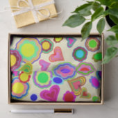 Groovy Hearts Bloemen Tissuepapier (Geschenk)