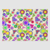 Groovy Hearts Bloemen Tissuepapier (Voorkant)