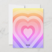 Groovy Hearts Kinder Klaslokaal Valentijnsdag Feestdagenkaart (Achterkant)