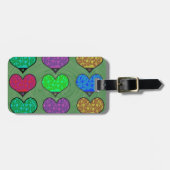 Groovy Hearts van Lava Bagagelabel (Voorkant horizontaal)