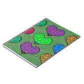 Groovy Hearts van Lava Notitieboek (Linkerzijde)